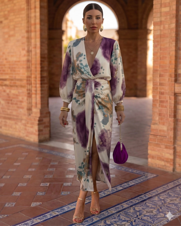 Irene | Abito lungo colorato