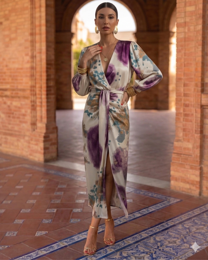 Irene | Abito lungo colorato