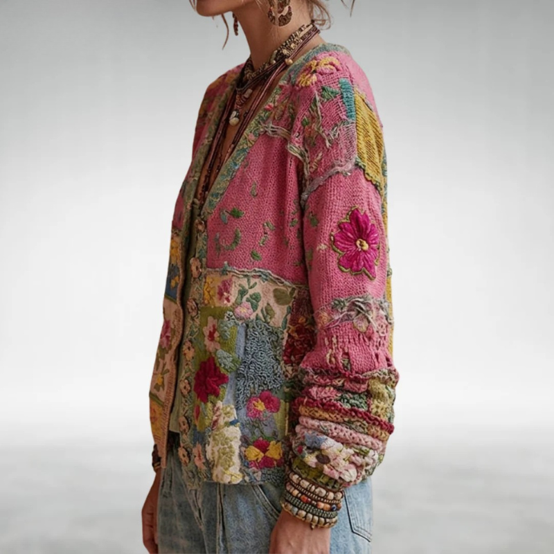 Colette | Gilet Patchwork Bohème