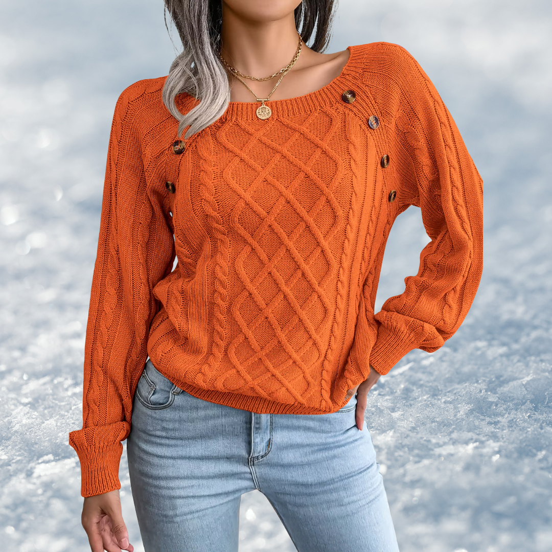 Anita | Maglione lavorato a maglia con bottoni