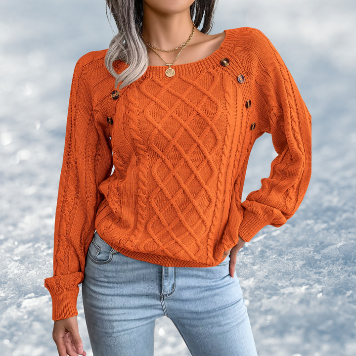 Anita | Maglione lavorato a maglia con bottoni