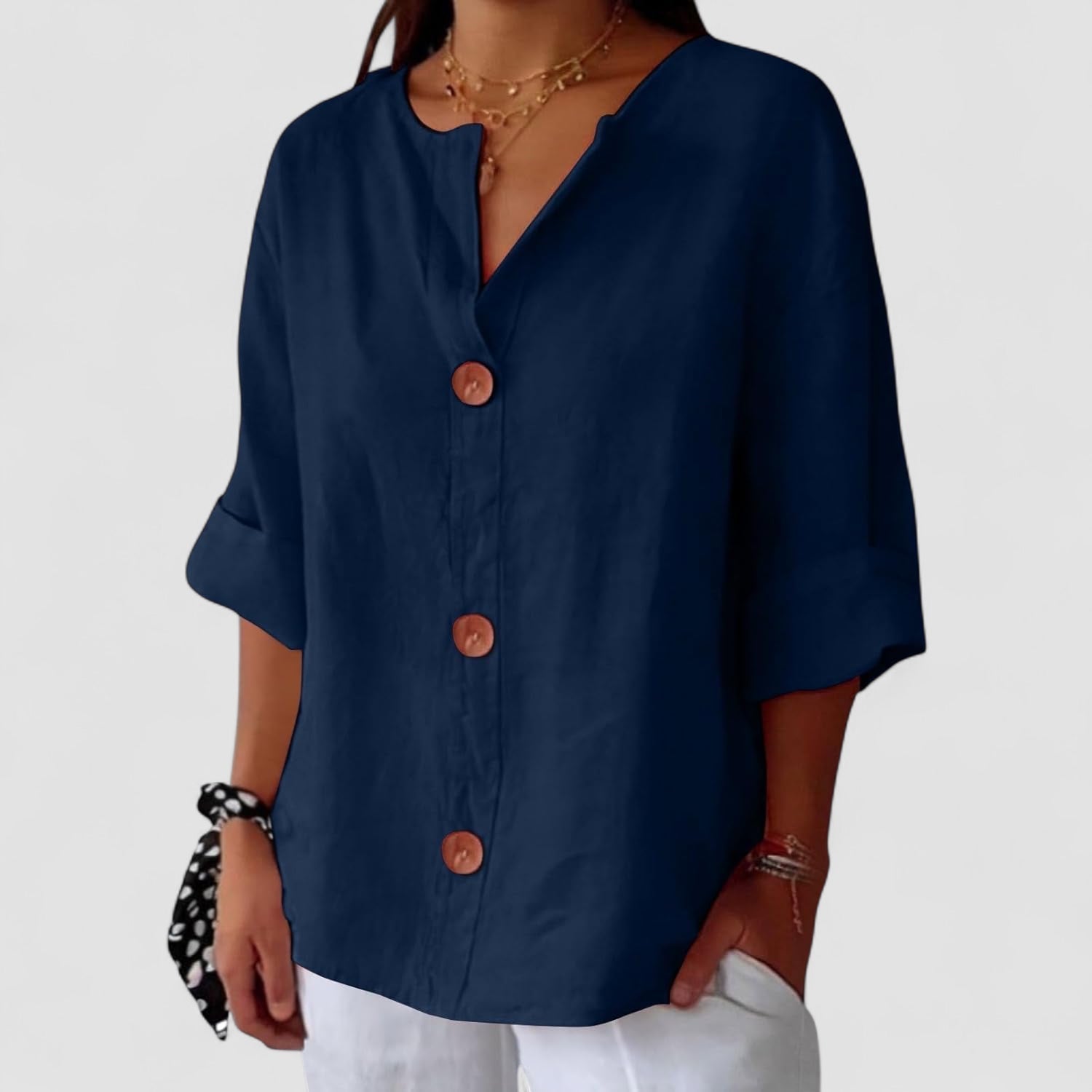 Noora™ Blouse Lin Décontractée