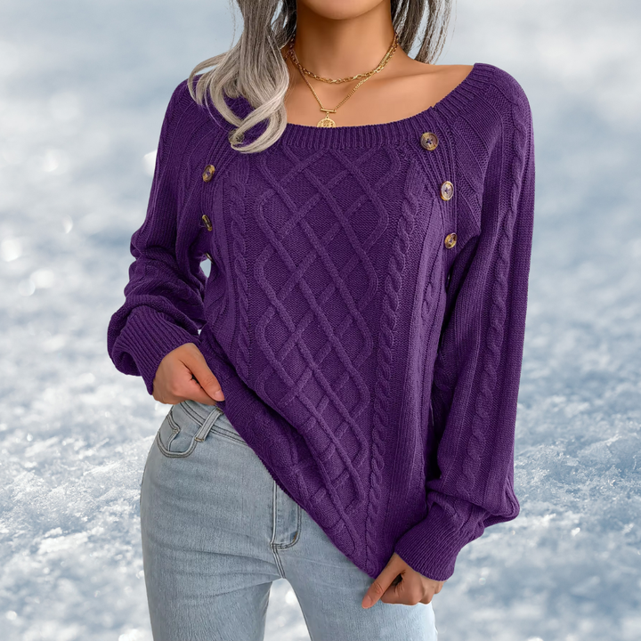 Anita | Maglione lavorato a maglia con bottoni