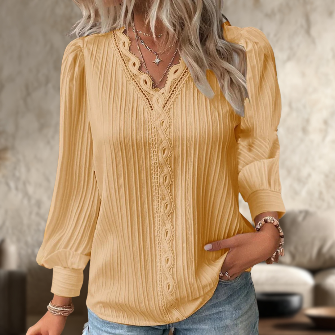 Maria | Blusa Elegante a Maniche Lunghe