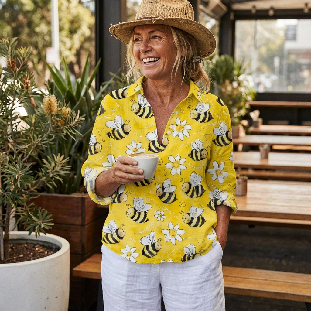 Franka™ | Blouse Abeilles en Fleurs