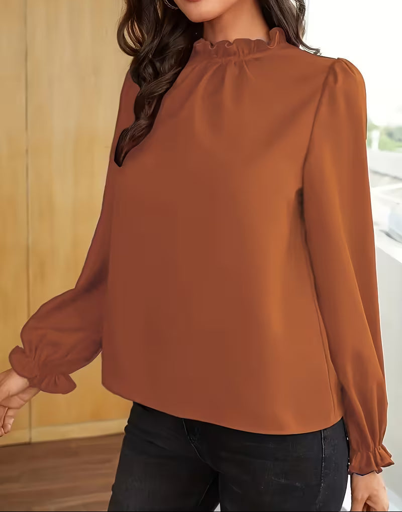 Viola | Blusa Elegante con Maniche a Sbuffo