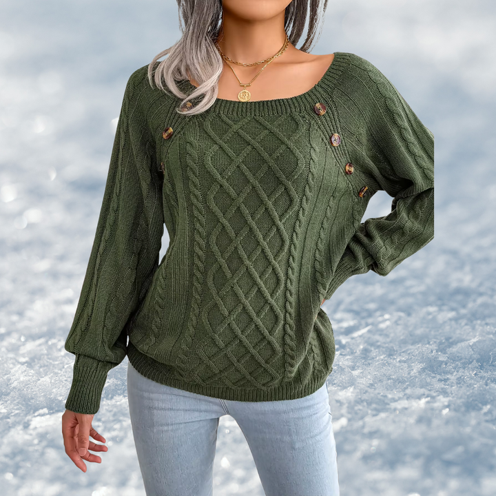 Anita | Maglione lavorato a maglia con bottoni