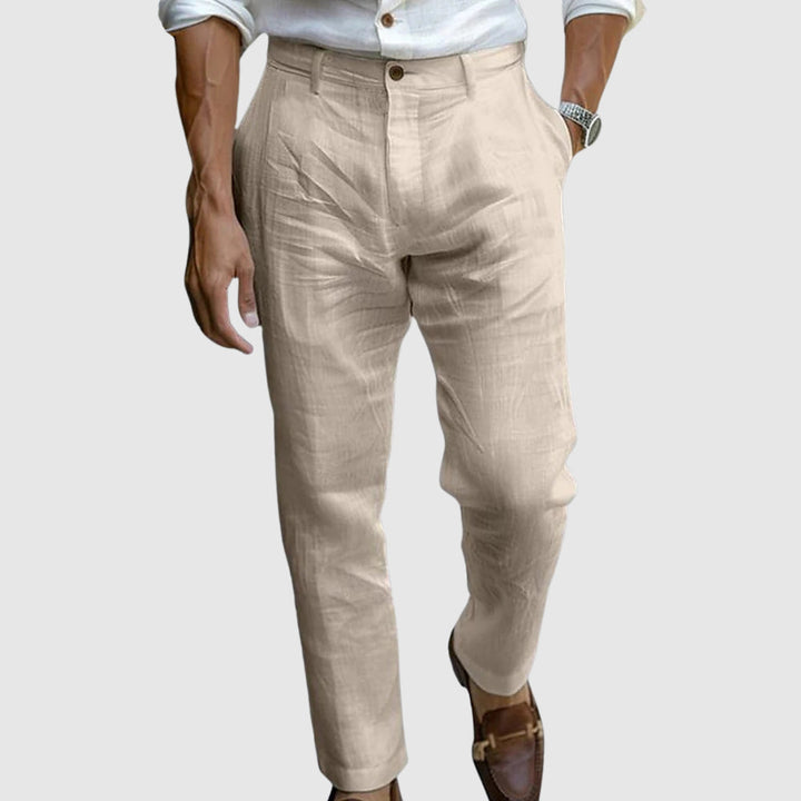 PANTALONI IN LINO ELEGANTI ROVESSA ROMA (1+1 OMAGGIO)