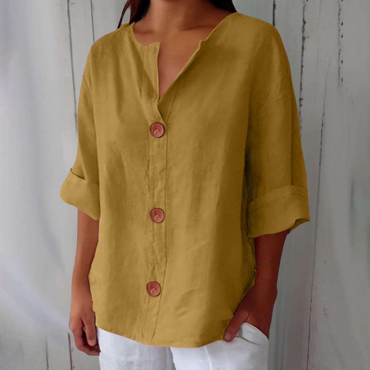 Noora™ Blouse Lin Décontractée