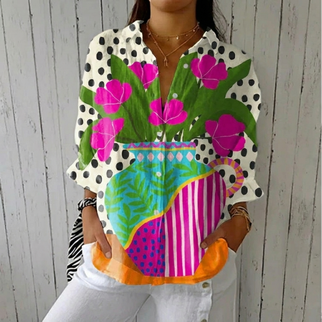 Amara™ | Blouse Vase en Fleurs