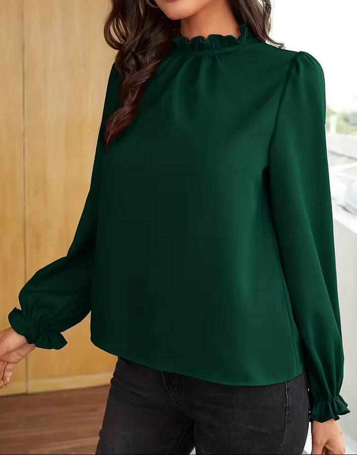 Viola | Blusa Elegante con Maniche a Sbuffo