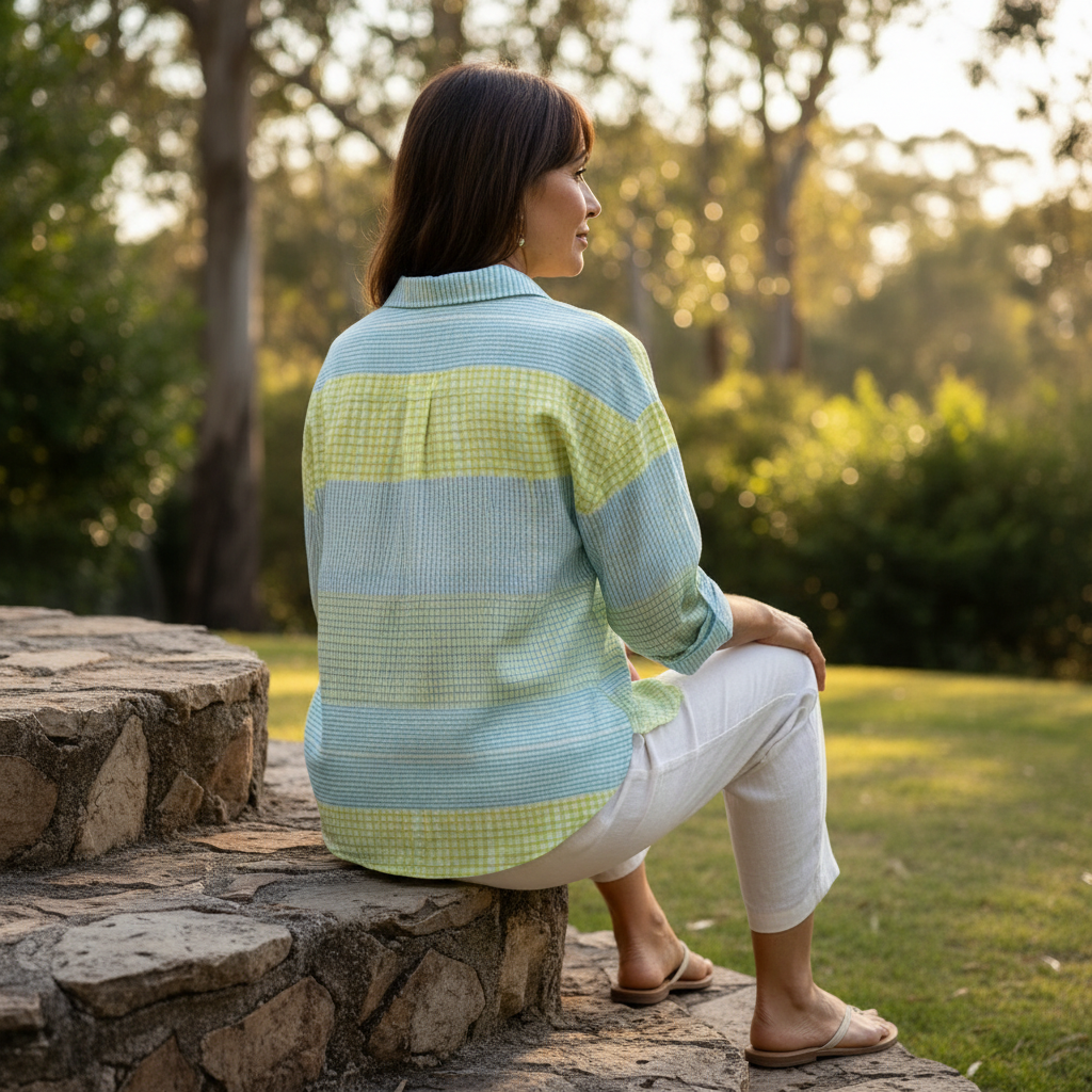 Filippa™ | Blouse Grille Pastel