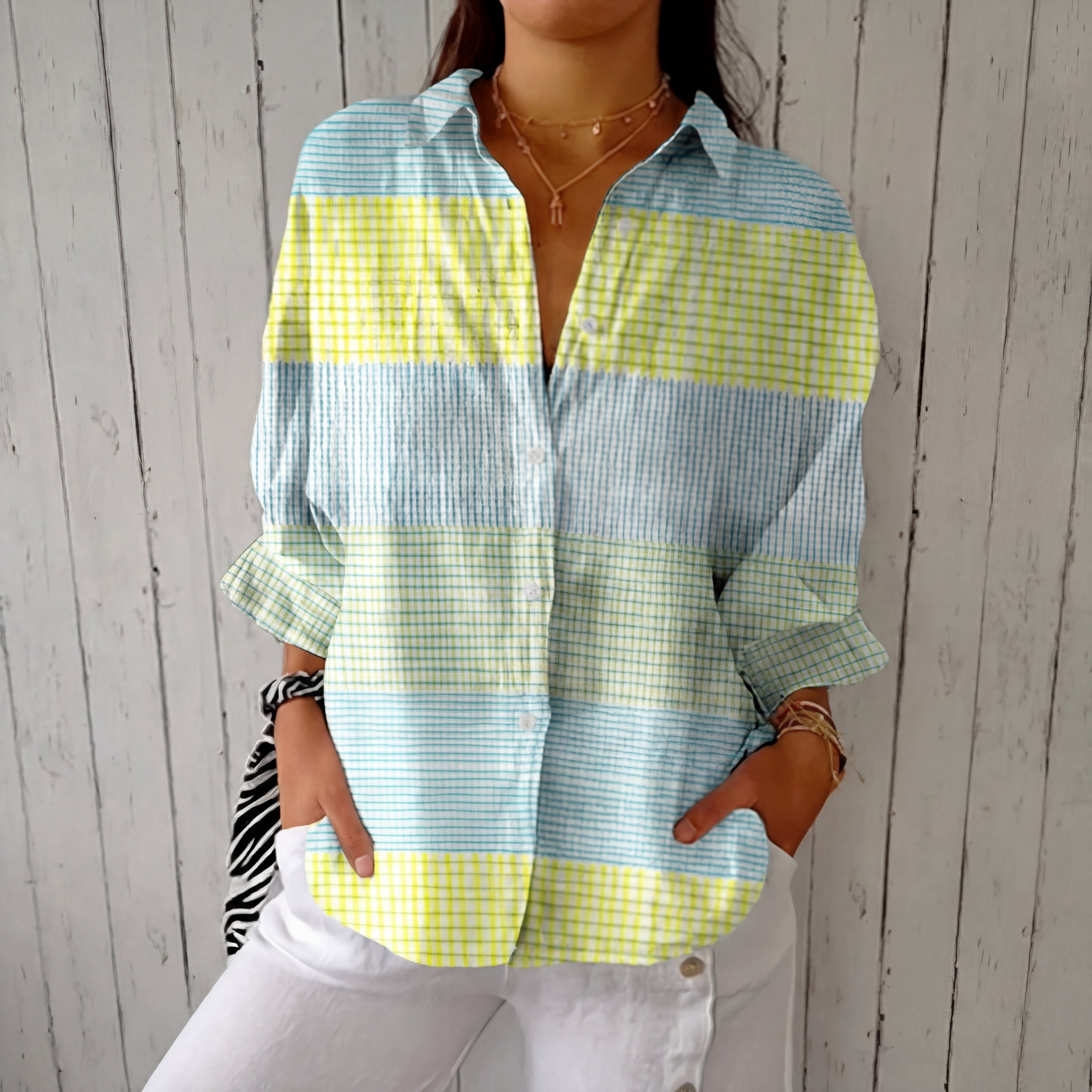 Filippa™ | Blouse Grille Pastel