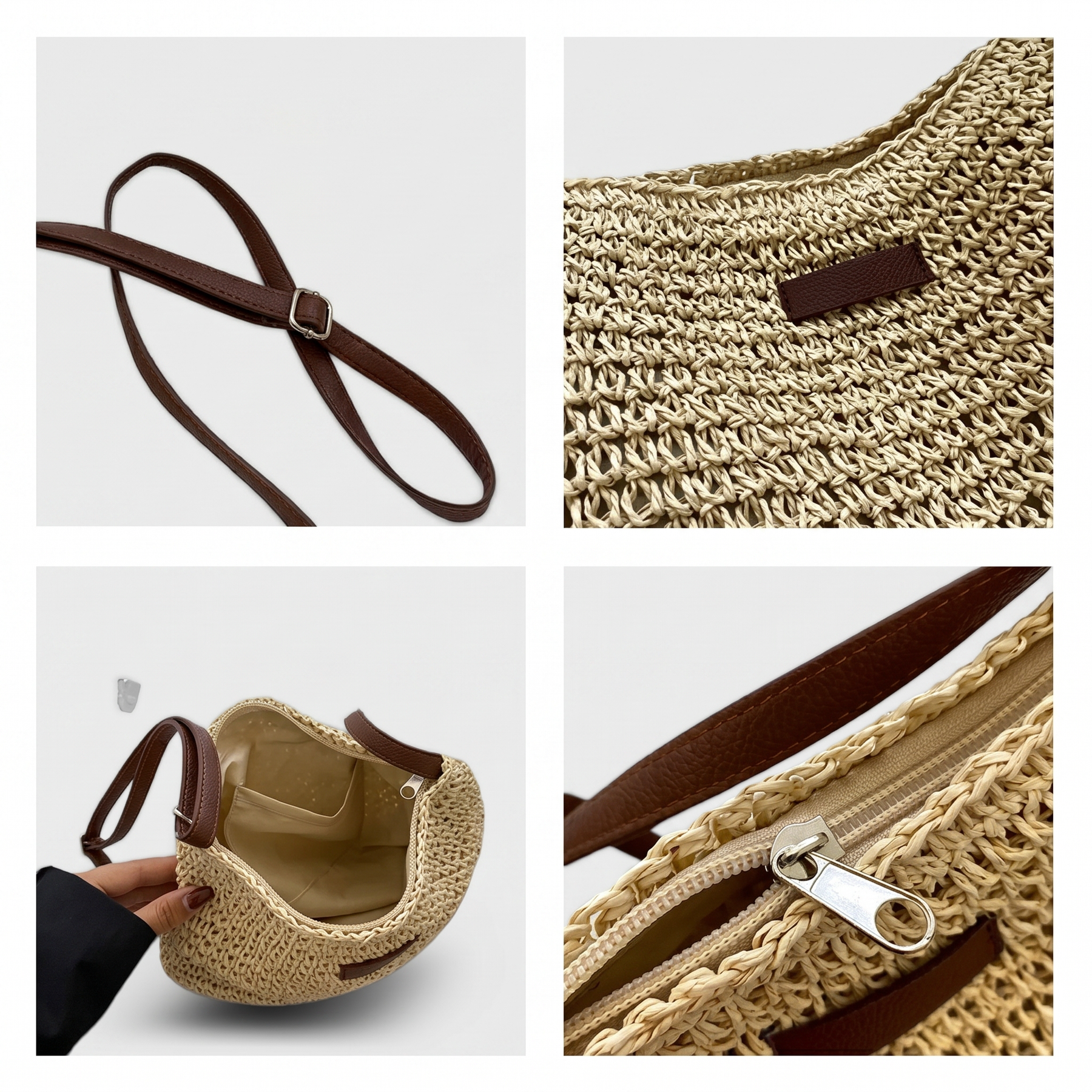 Juliette | Sac Raphia Tissé Artisanal