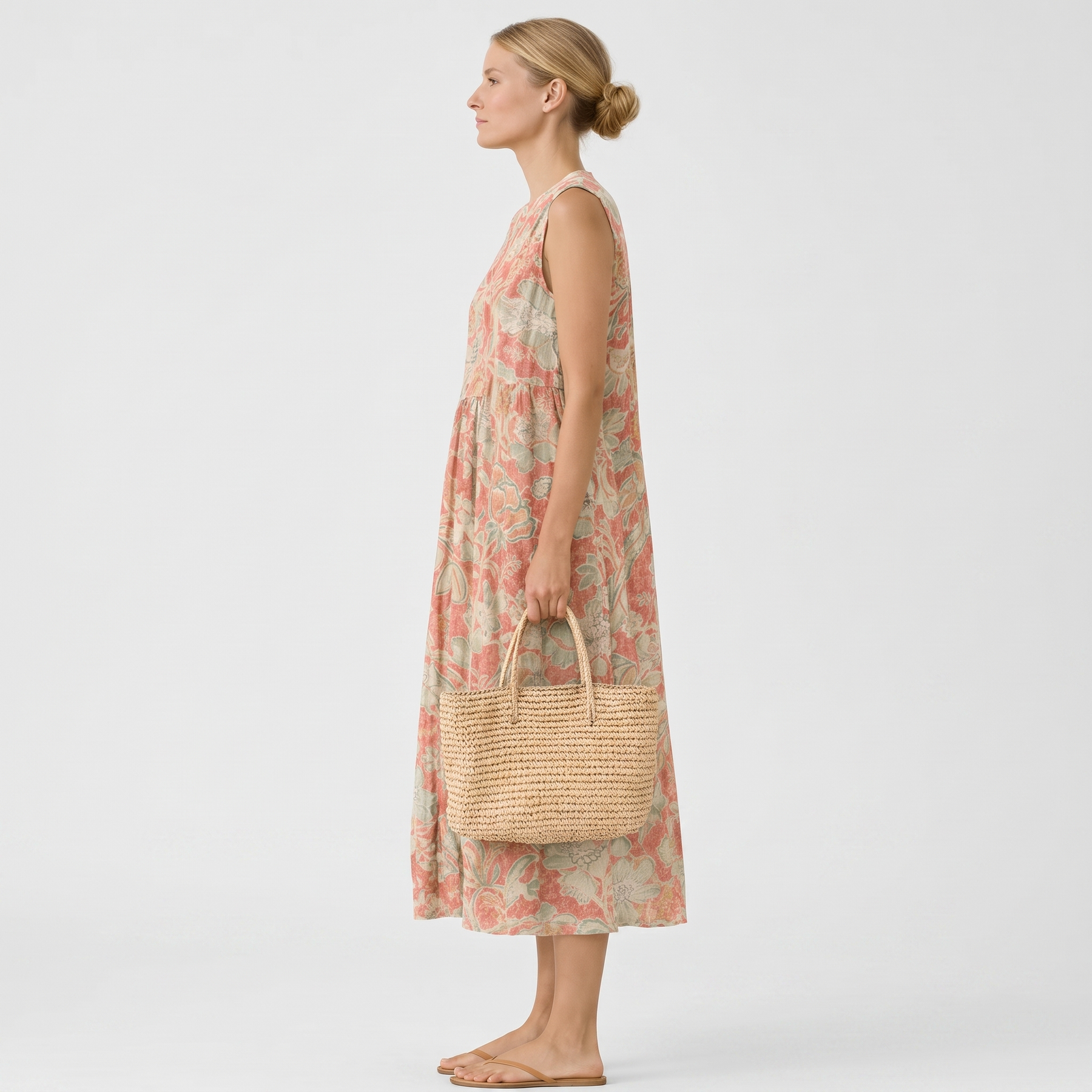 Éliane | Robe Longue Fleurie Élégante